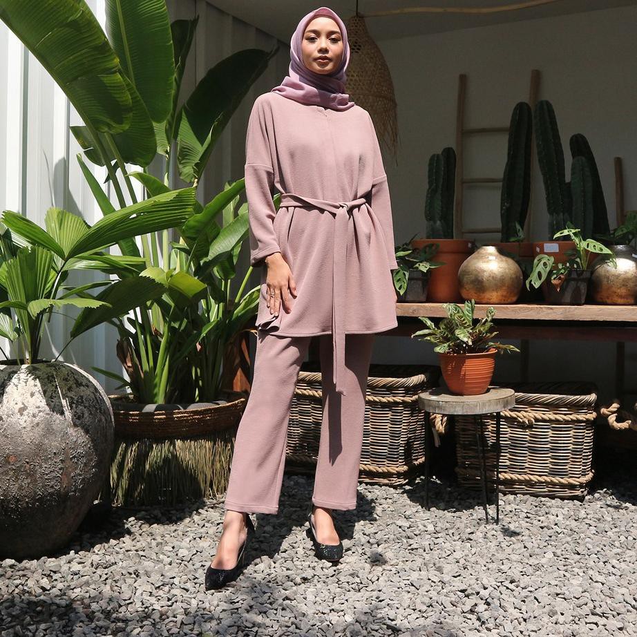 [WTC] Habahijab Pakaian Muslim Wanita Ardelia Set - Milo Nude ✅
