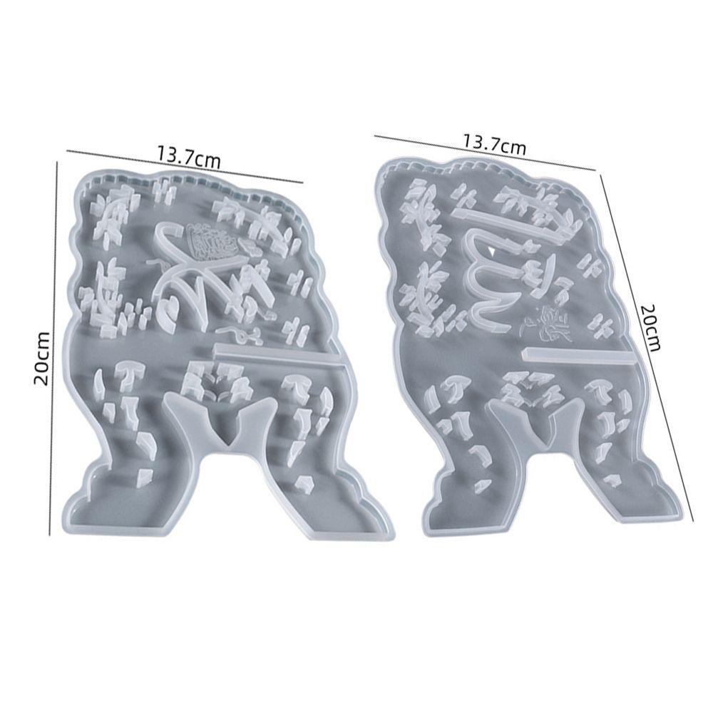 TOP Hollow Scripture Book Stand Home Decoration Epoxy Casting Silicone Mould Reading Book Shelf