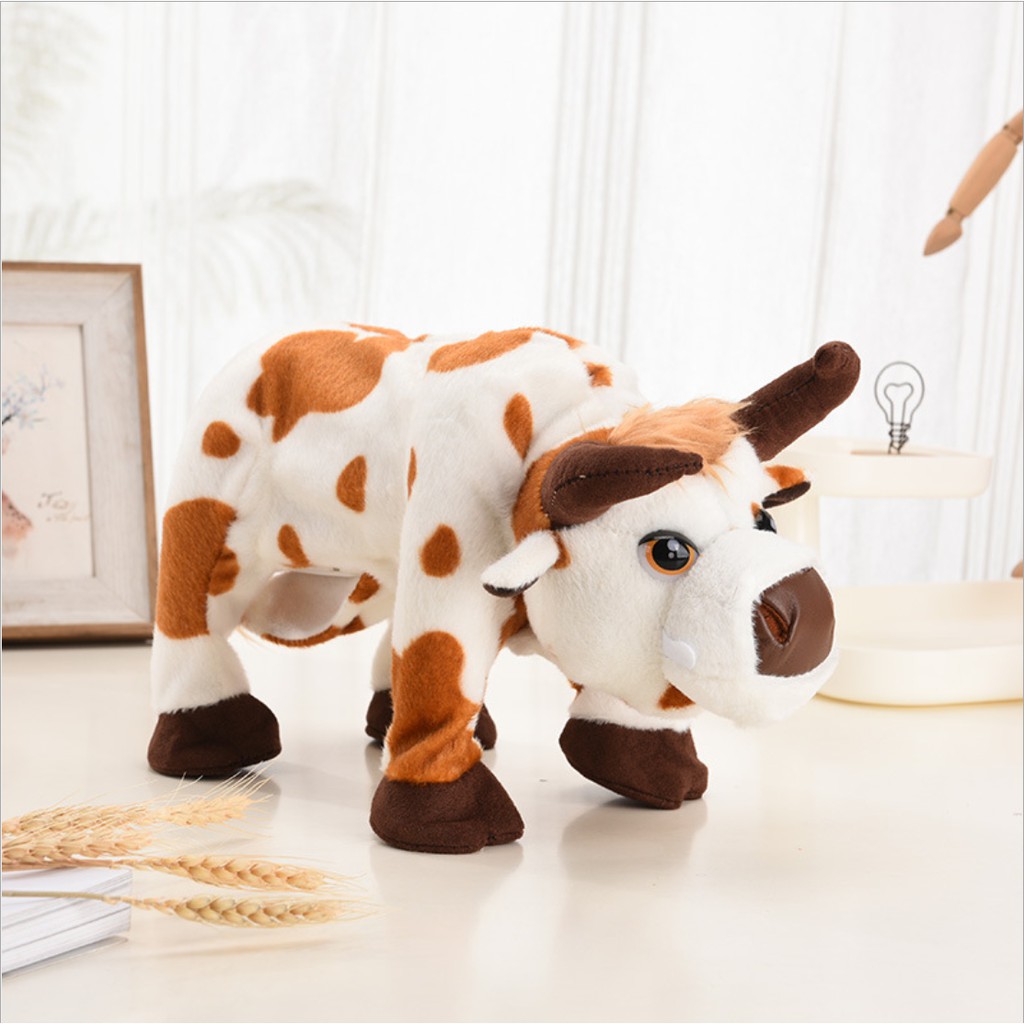 Mainan Anak Boneka Banteng MATADOR Joget/Berjalan/Melompat dengan Music/Boneka sapi/