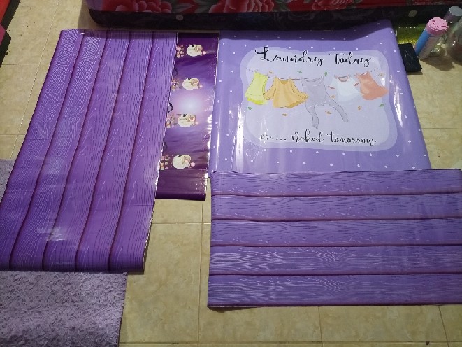 Stiker Kulkas 1 Pintu Dan 2 Pintu Motif Kayu Warna