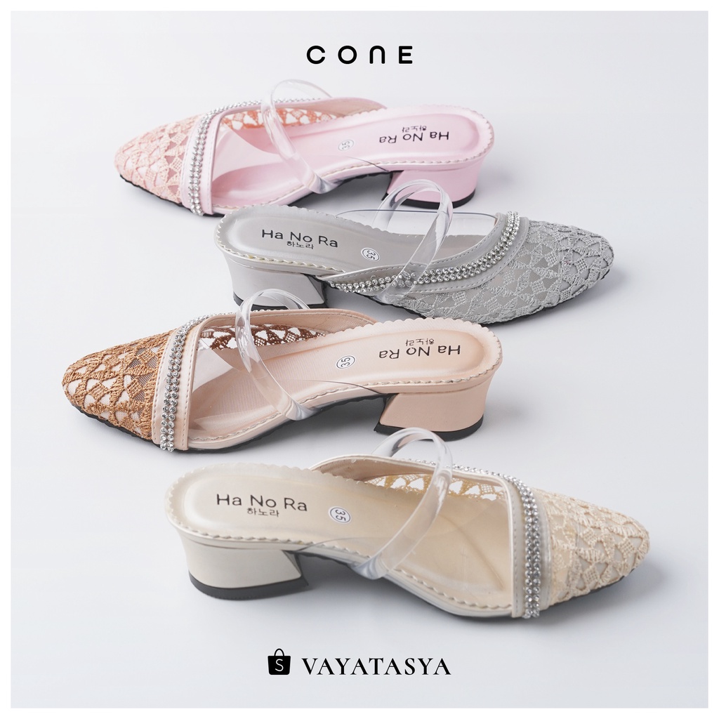 Vayatasya Ha No Ra Cone / sandal slip-on anak perempuan / hak tahu