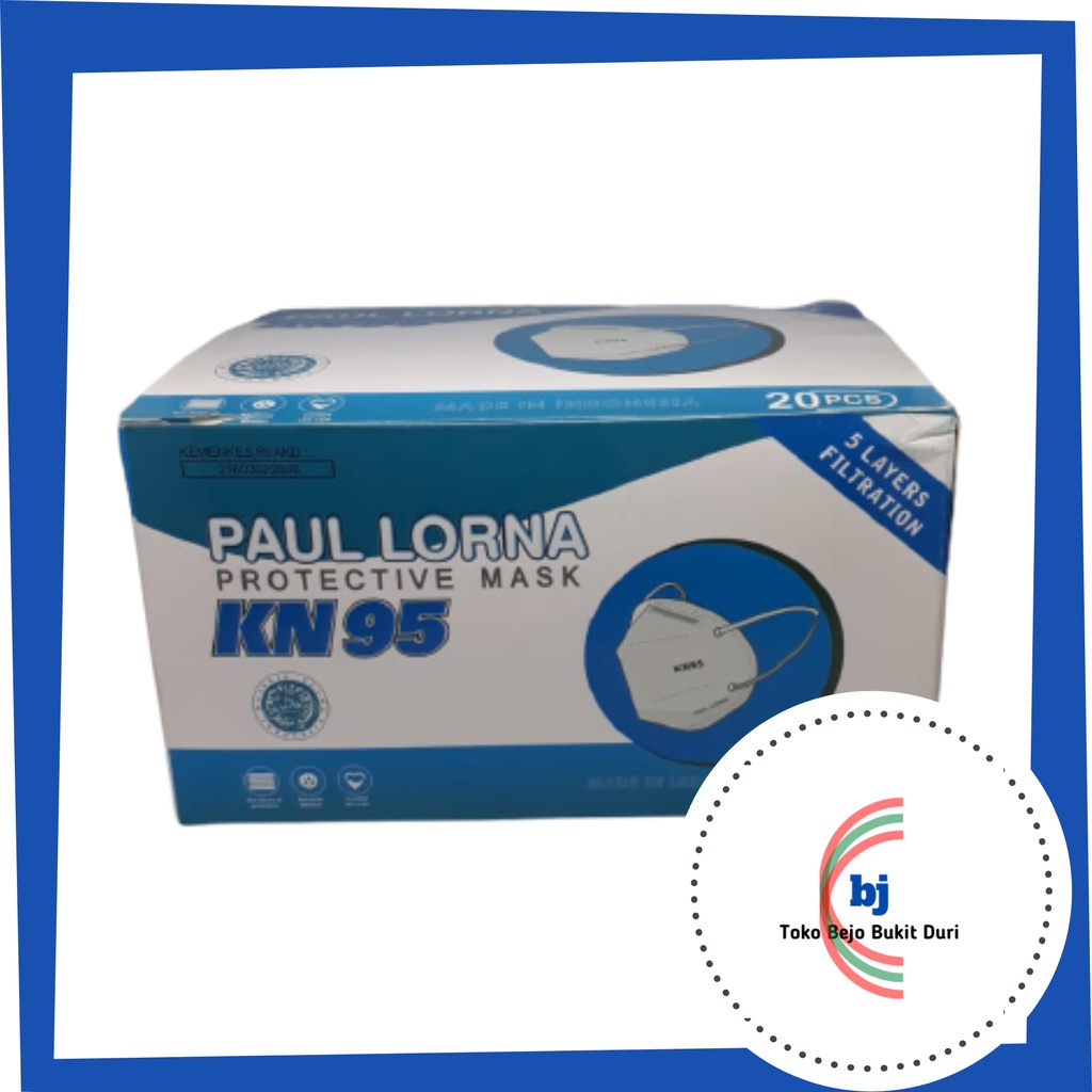 Paul Lorna Disposal Masker KN95 Warna Putih Isi 20