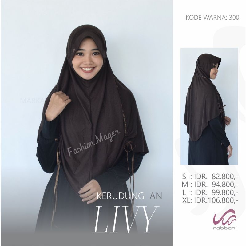 Kerudung Sekolah Instan Livy Rabbani ORI