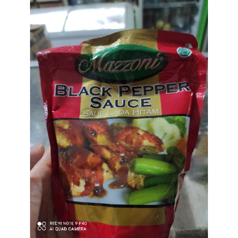 

Saus Blackpepper Mazzoni 250 gram