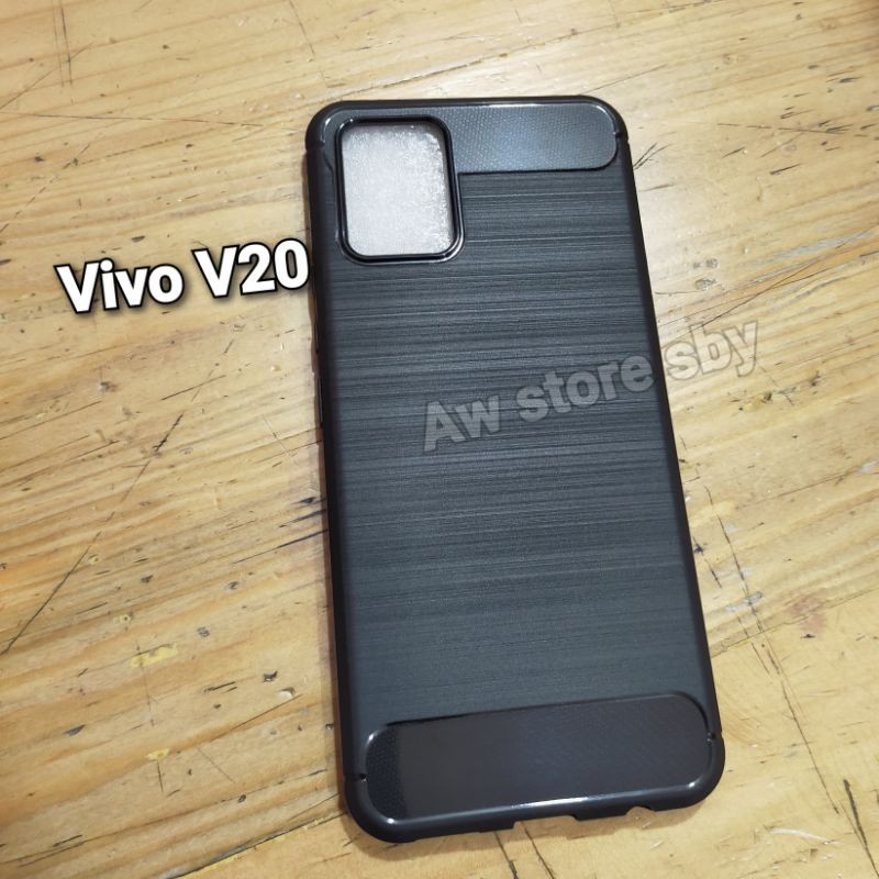 Case vivo V20 V17 Pro y12i y12s y15 y17 y19 y20 y20i y20s Y30 Y50 FIBER-CARBON