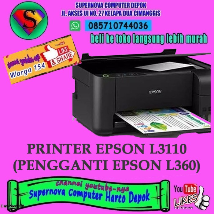 PRINTER EPSON L3110 (PENGGANTI EPSON L360)
