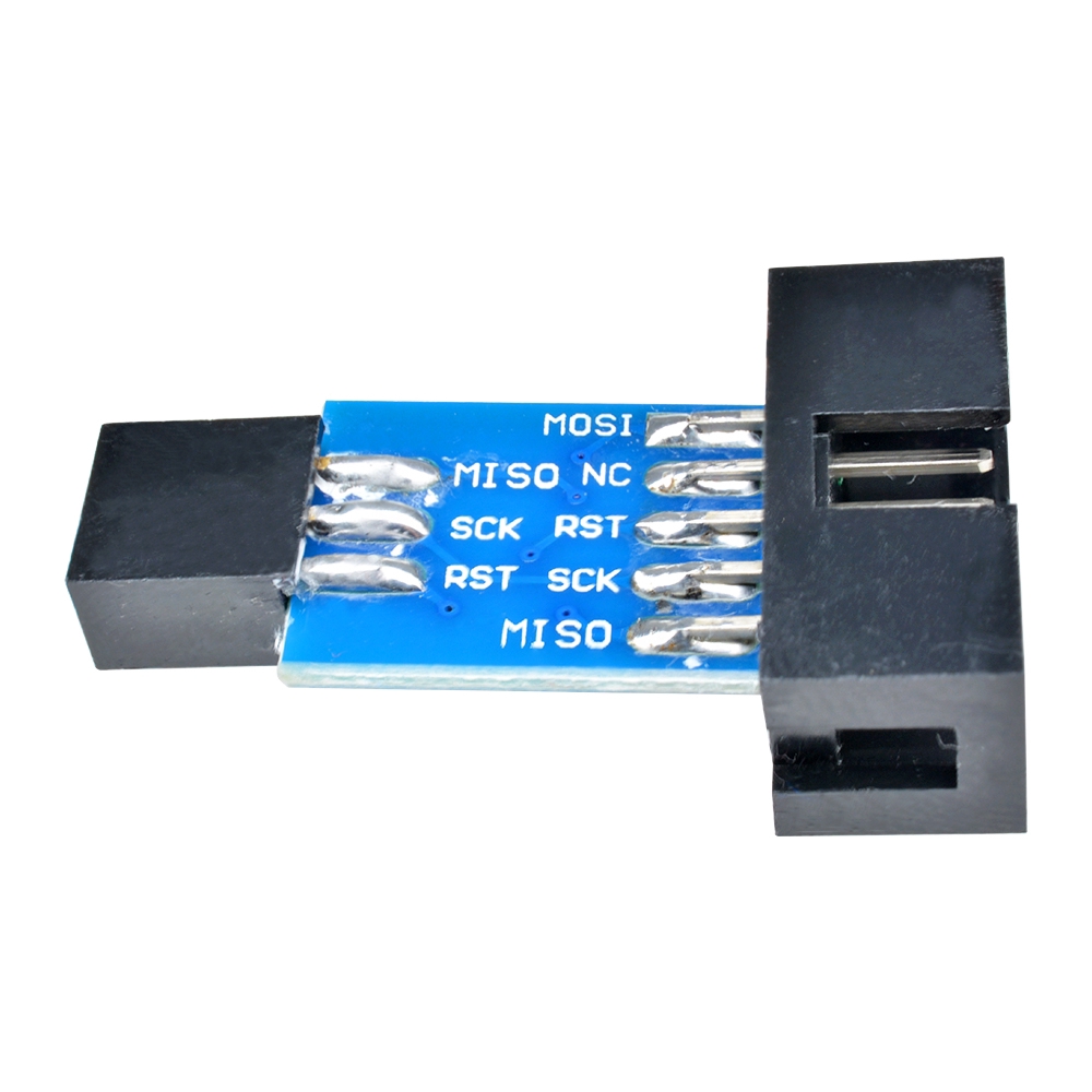 〖Factory Supplier/COD〗Set 2Pcs Papan Adapter 10 Pin Ke Standard 6 Pin untuk ATMEL AVR ISP stksp