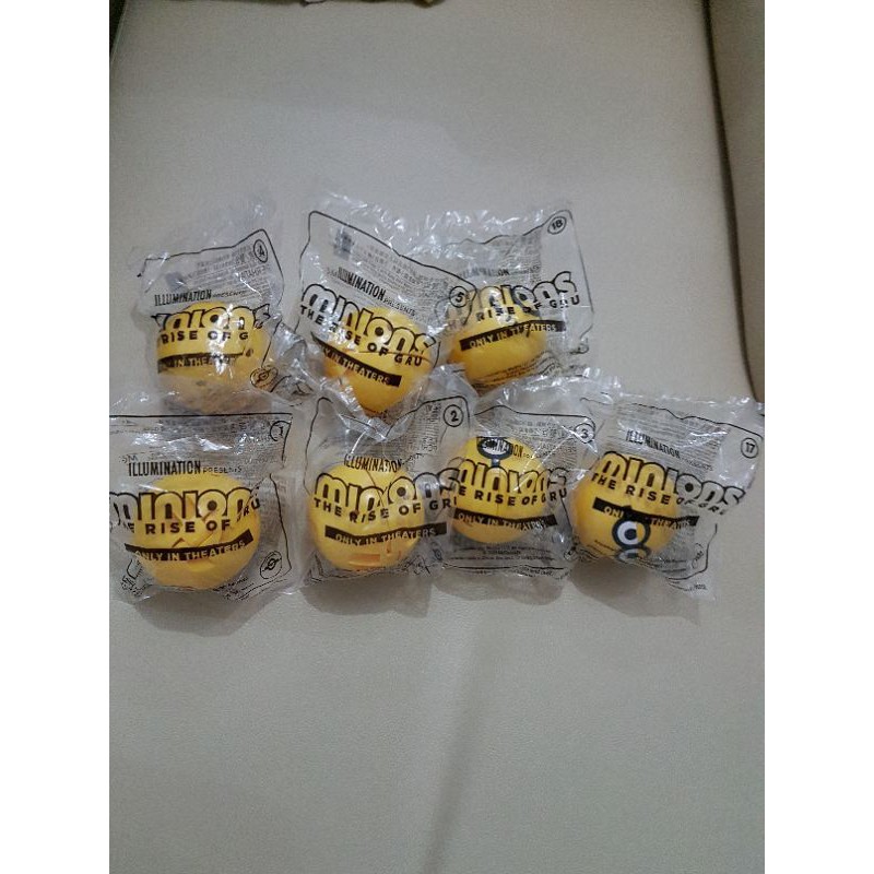 Mainan Happy Meal Mcd Mcdonald Minions The Rise of gru 2020 / Minions Gold 2020