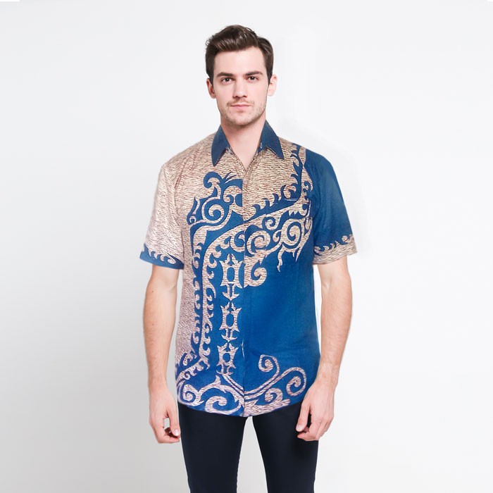 Super Sale Kemeja Batik Hitam Cocok Buat Seragam