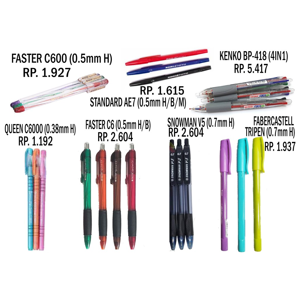 

ANEKA PULPEN HARGA EKONOMIS MURAH ORIGINAL
