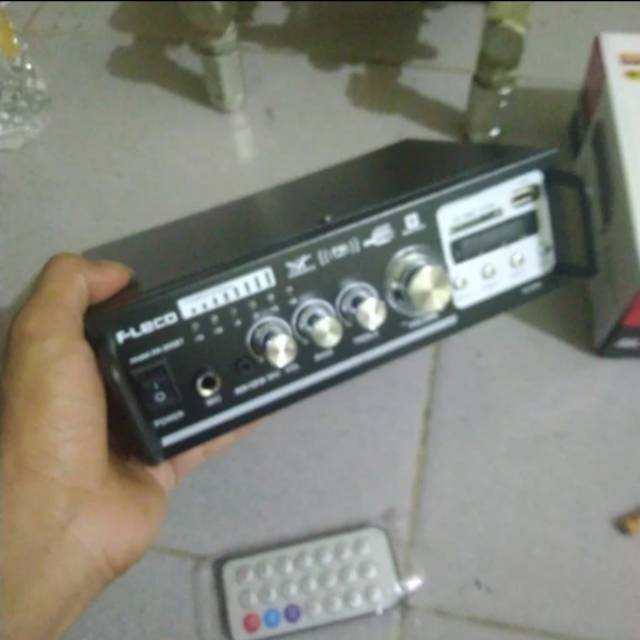 Amplifier Mini Ampli Fleco AK-805BT Bluetooth Stereo Karaoke - MP3 Player - FM Radio g USB- MMC Card