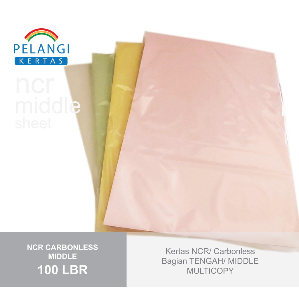 

Kertas NCR Folio/F4 MIDDLE Bagian Tengah 100 Lembar Multicopy