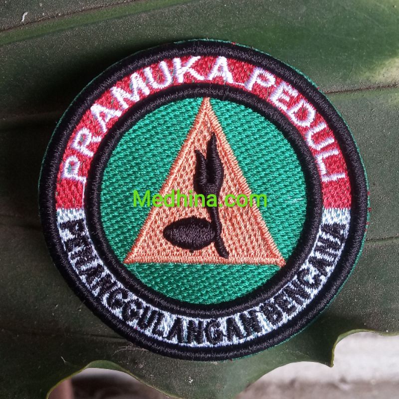 Patch Badge Logo Pramuka Peduli Praduli bordir timbul