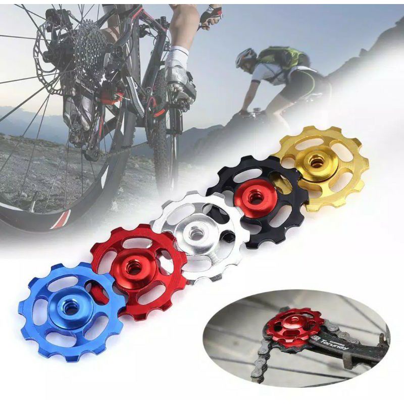 Pulley RD 11t Alloy Sealed Bearing Jockey Wheels Rear Derailleur Gir