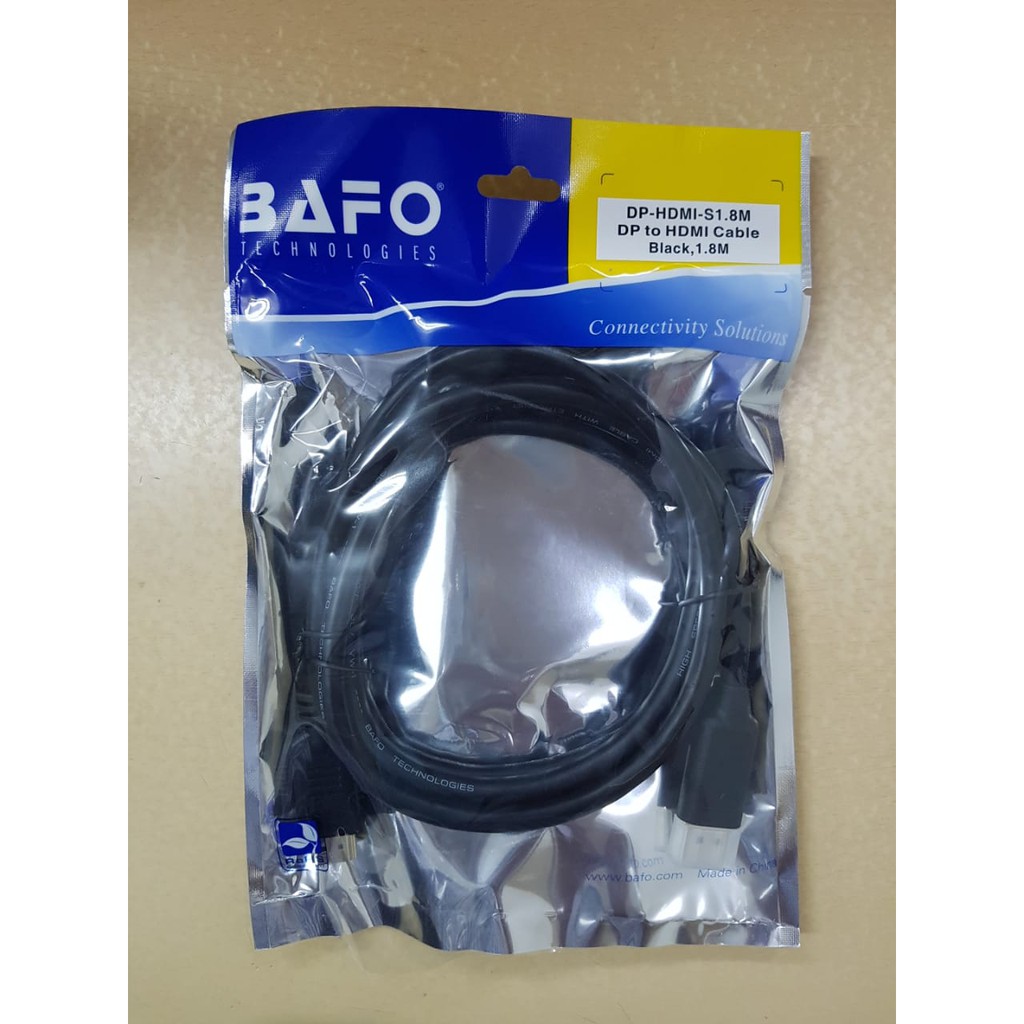 BAFO Kabel DP To HDMI / 1.8 Meter dan 3 Meter