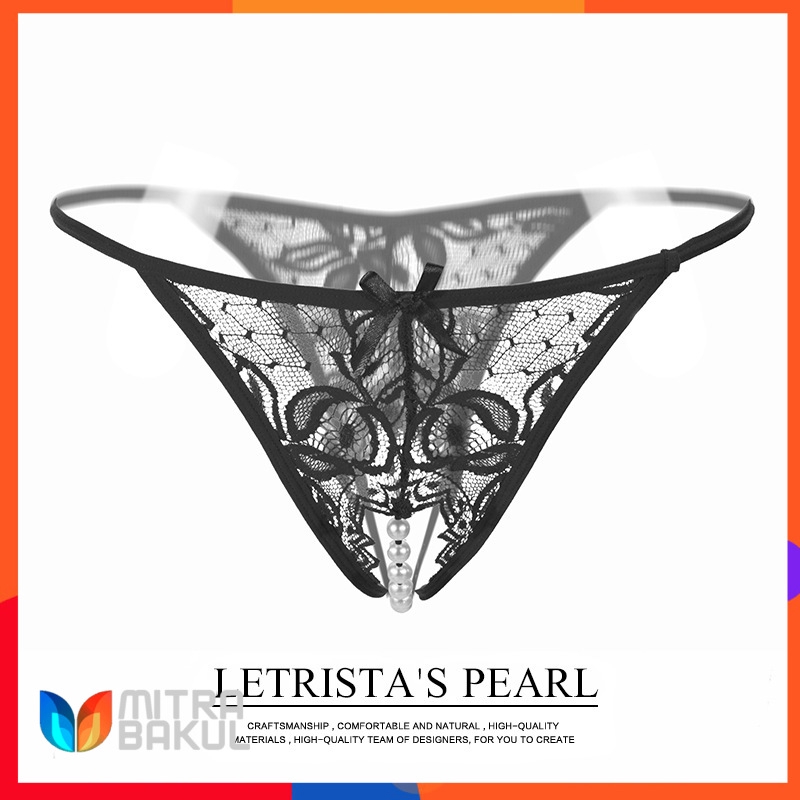 Pakaian Dalam Wanita Hot Open Crotch Transparent T-shaped Pants T Pants Real Person Temptation 2144