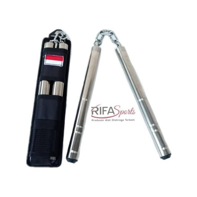 ADS Double Stick Besi Silver / Double Stick Besi / Nunchaku Besi