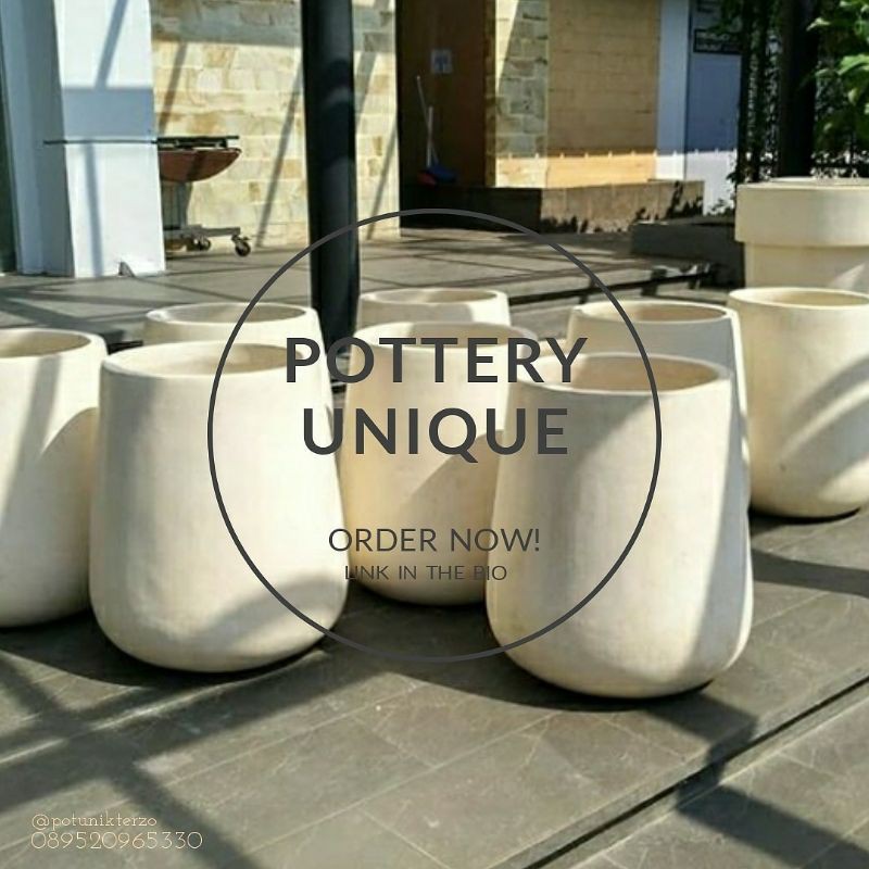 Pot unik terazo glossy sangat mewah