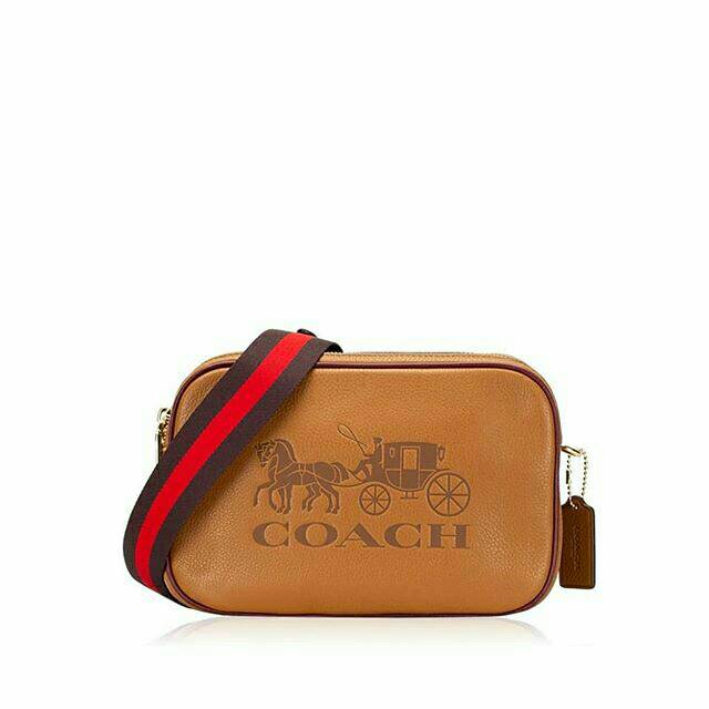 Tas Coach Jess Colorblock Crossbody Light Saddle Original