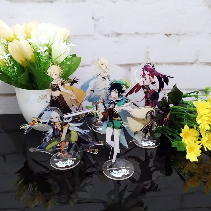 GI MONDSTADT Akrilik Standee  Aether Albedo Amber Barbara Bennet Childe Diluc Diona Eula Fischl Jean