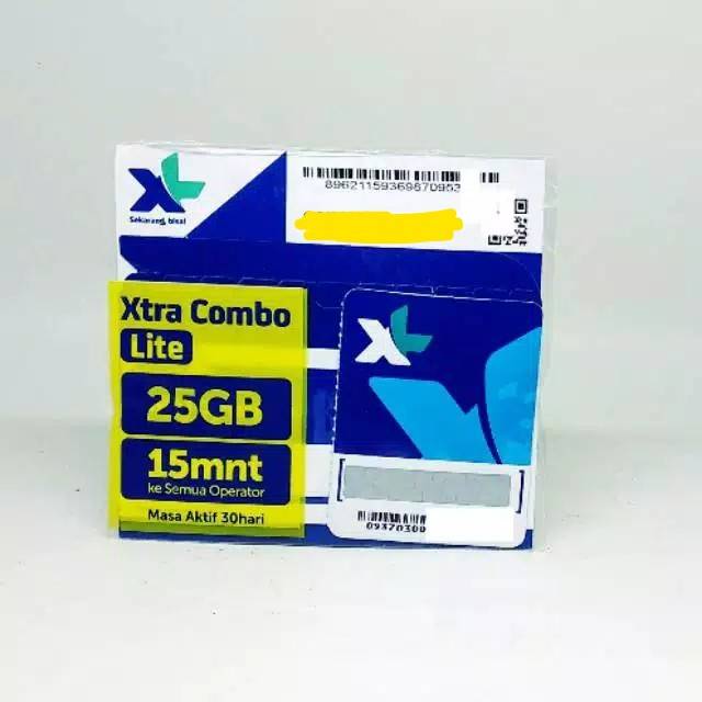 Nomer Cantik + Kuota Xtra Combo lite 25gb