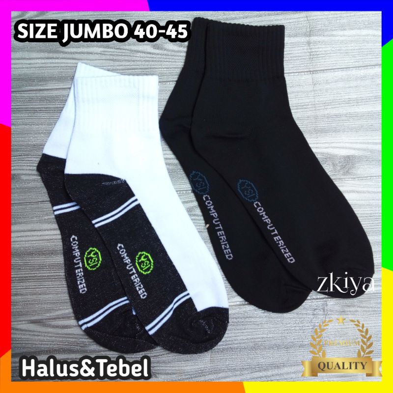 Kaos Kaki Pria Jumbo 40-45/Kaos Kaki Pria Pendek Jumbo/Kaos Kaki Pria YSI Computer/Kaos Kaki Pria Hitam Pendek Jumbo