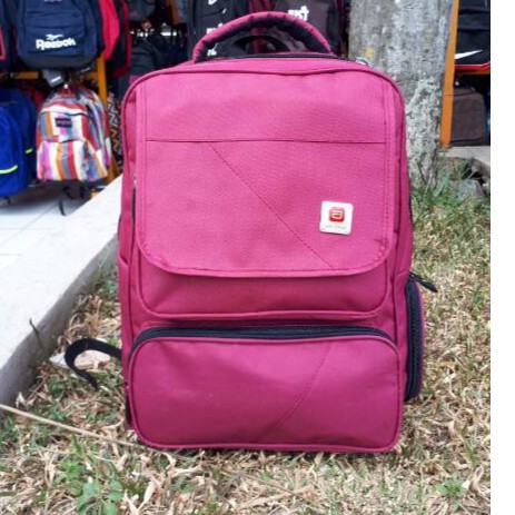 Tas Ransel Pria Laptop trendy AIR BONE Best Seller (0803) FREE Raincover Polos free ongkir