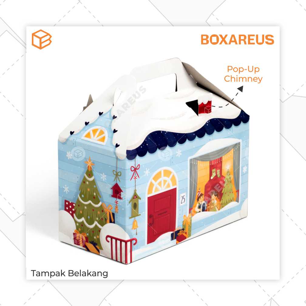 Box Toples Kue Kering Packaging Natal Christmas Hampers Kemasan Cookies | TB24 NATAL