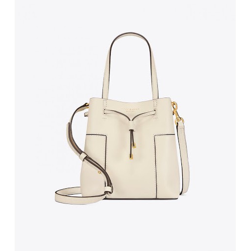 Tas Wanita Tory Burch Block-T Small Bucket Bag Original