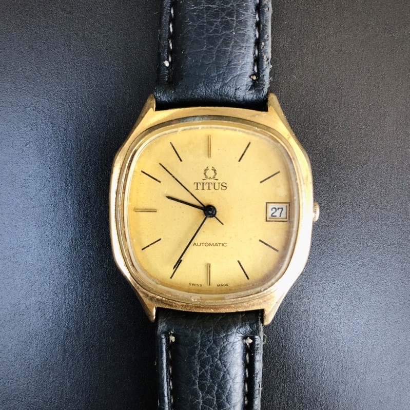 TITUS AUTOMATIC VINTAGE / TITUS GOLD / VINTAGE WATCH / SOLID GOLD / JAMTANGAN LAWAS / JAMTANGAN KUNO