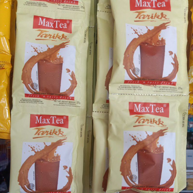 

Maxtea teh tarik kemasan renceng