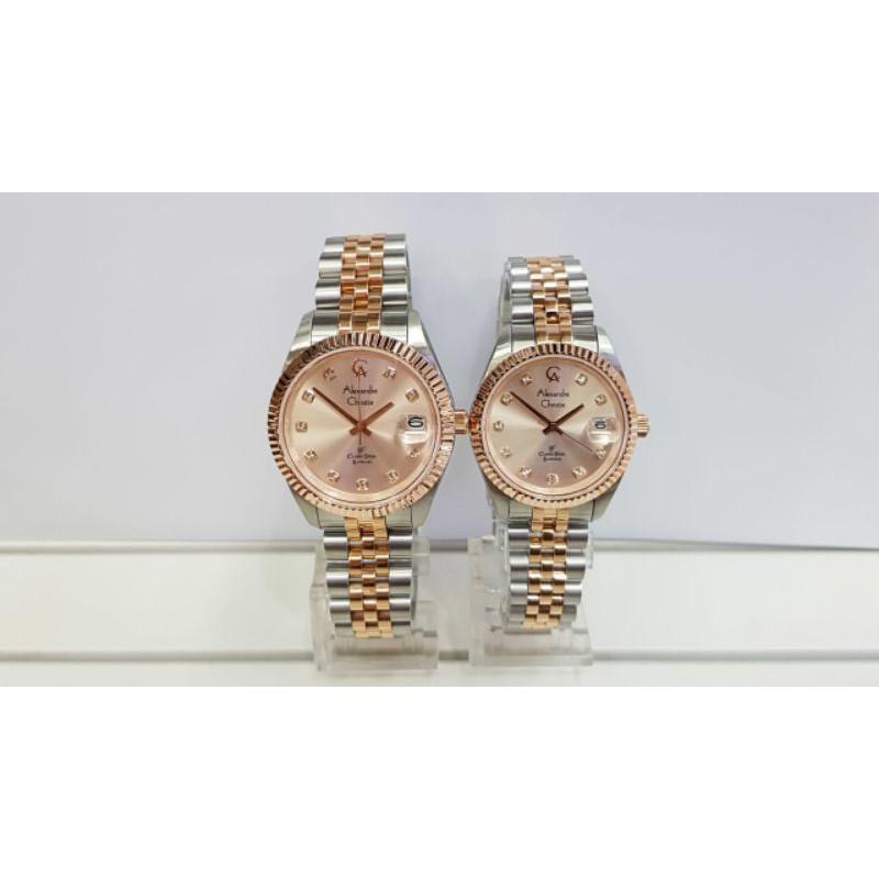 jam tangan couple Alexander christie ac5013 original