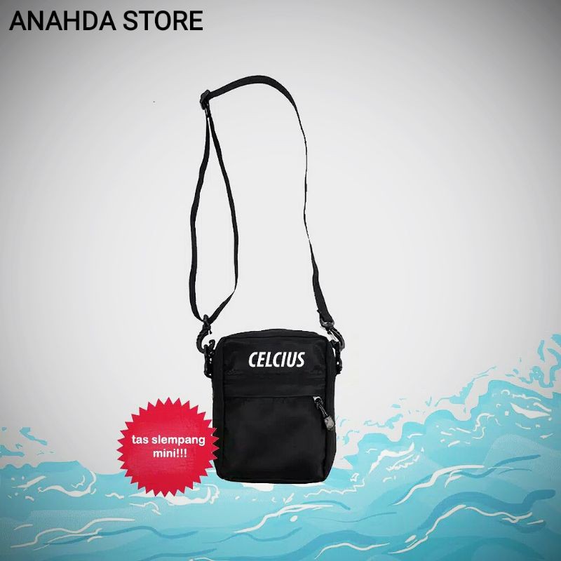 Celcius Tas Hitam Model Selempang C2199CT New Ready Stock