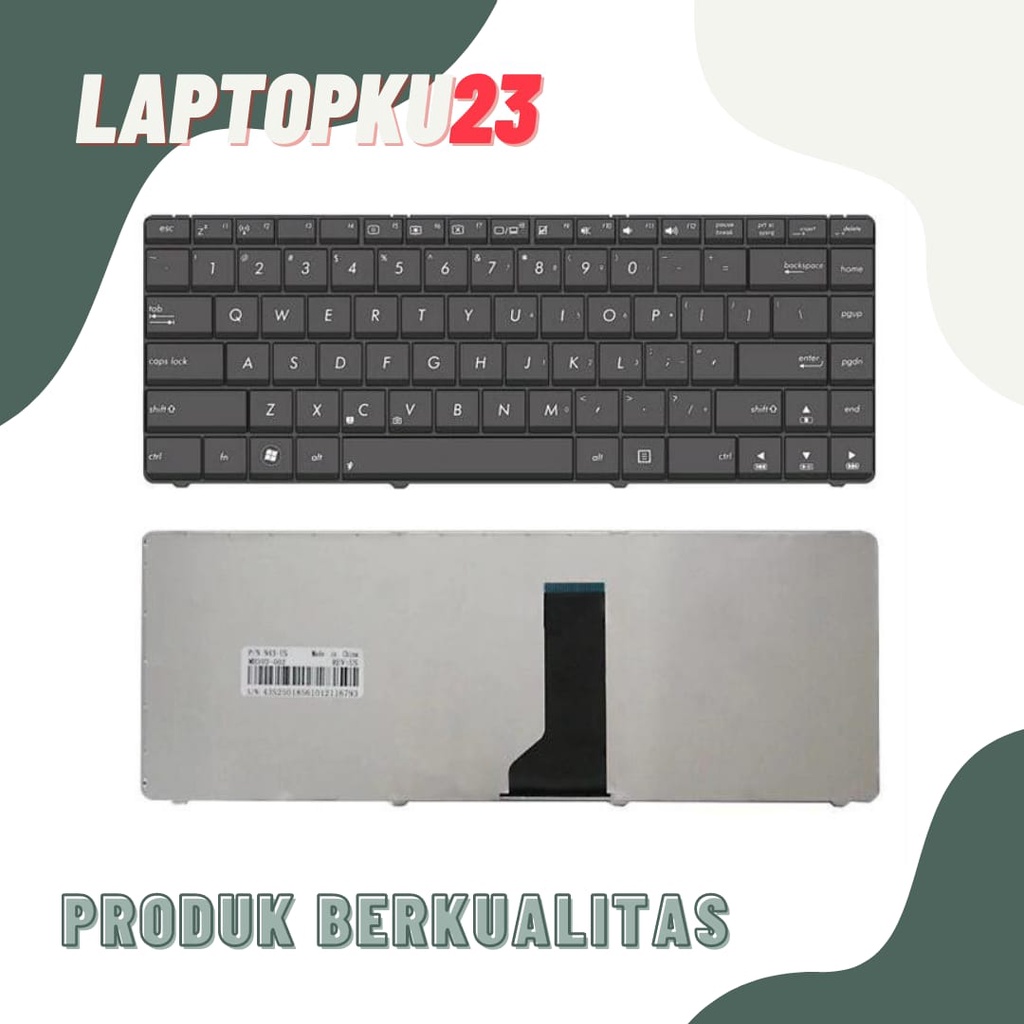 Keyboard Laptop Asus X45 X45A X45U X45VD X45C Hitam