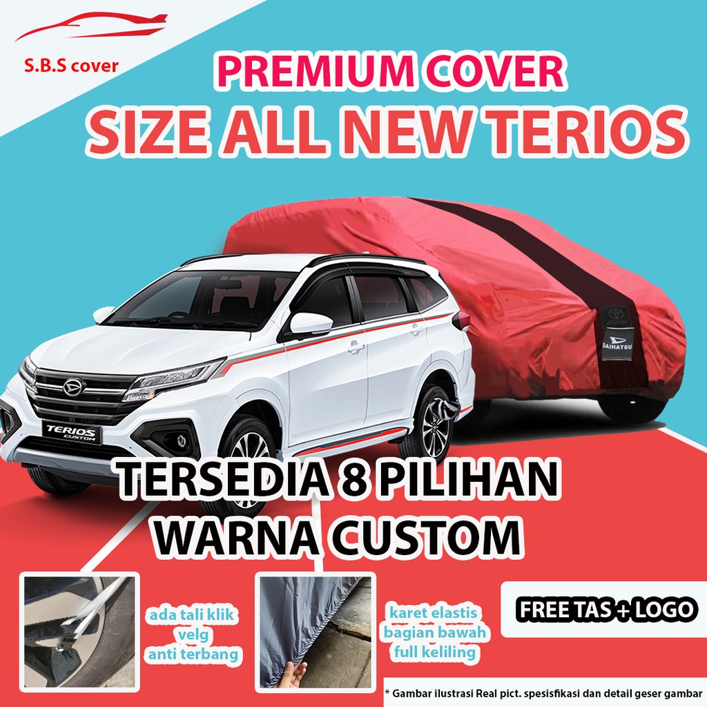 OUTDOOR PREMIUM Cover Mobil All New TERIOS / Sarung Mobil TERIOS/RUSH / Manntel Mobil Terios /Mantol