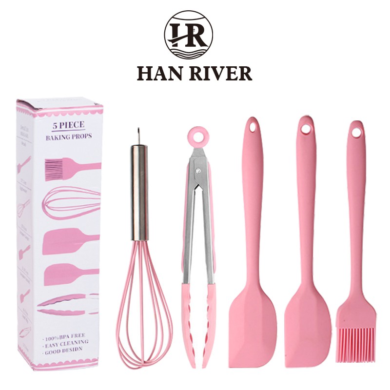 

Han River HRHB5PK Spatula pencampur 5 pcs -Girlish Pink