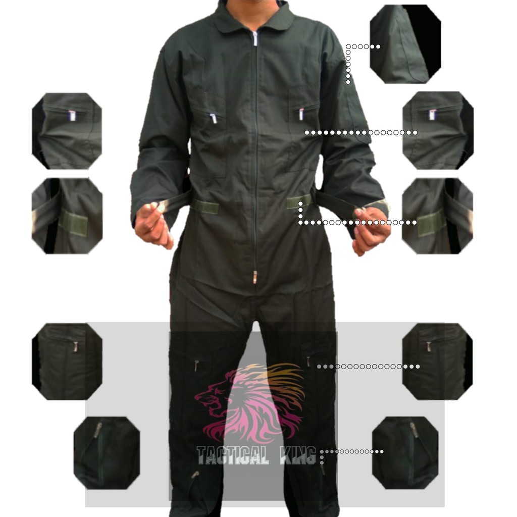 COD wearpack Safety Ojak/ Baju bahan American dril /wearpack coverall/ Seragam Kerja Proyek