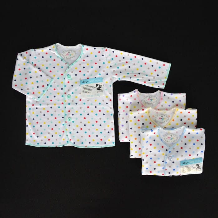 Miyo Baju Panjang Bayi Piyama Baby Salur 0-6 Bulan Perlengkapan Baju Bayi Newborn Kado Kelahiran