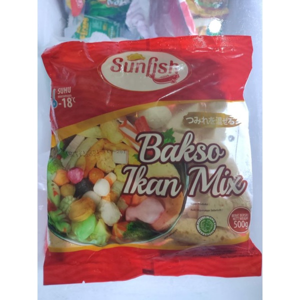 

Promo !! Sunfish bakso ikan mix 500gram