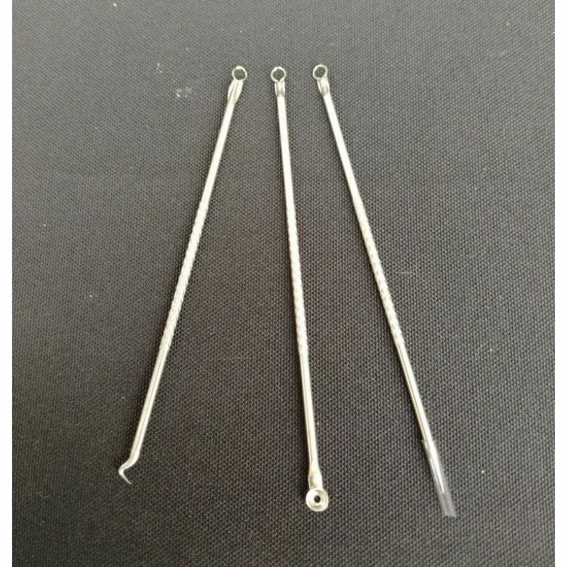 Pinset Alat Pencetan Jerawat Komedo set isi 3