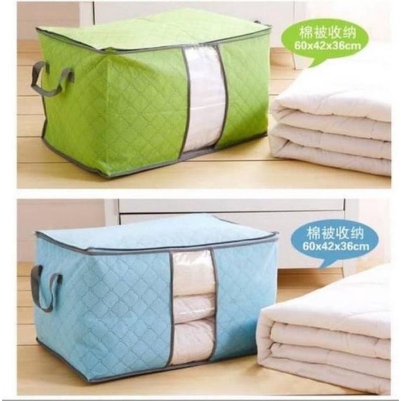 Storage Box Organizer Tas Box  Tempat penyimpanan Selimut bed cover - storage organizer Bag