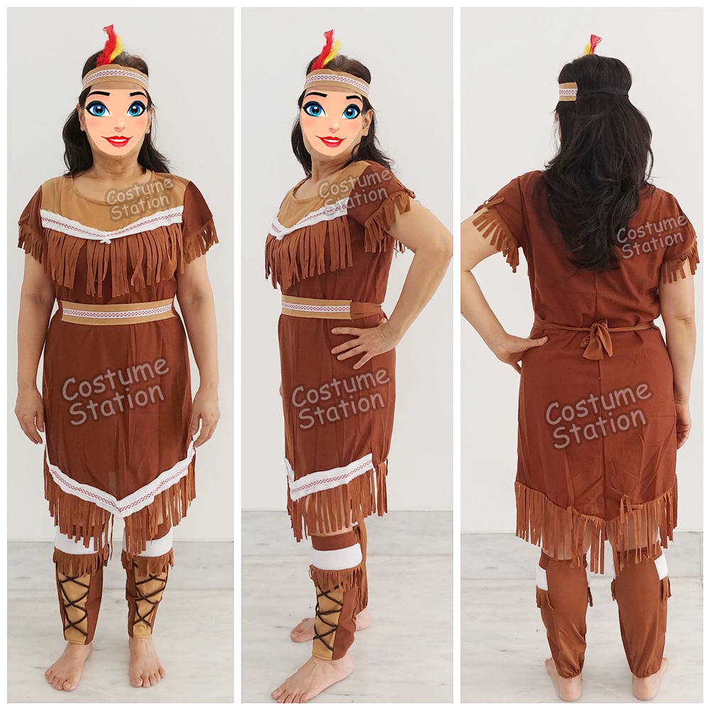 Kostum Indian LP / Costume Native American Indian wanita dewasa