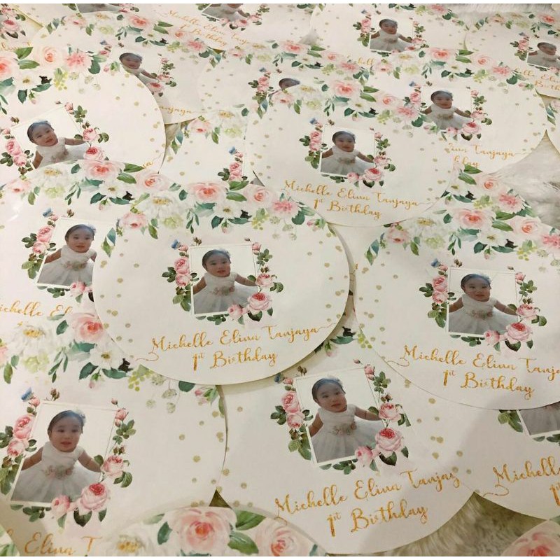 

Sticker Label Ultah Tumpeng Mini Floral