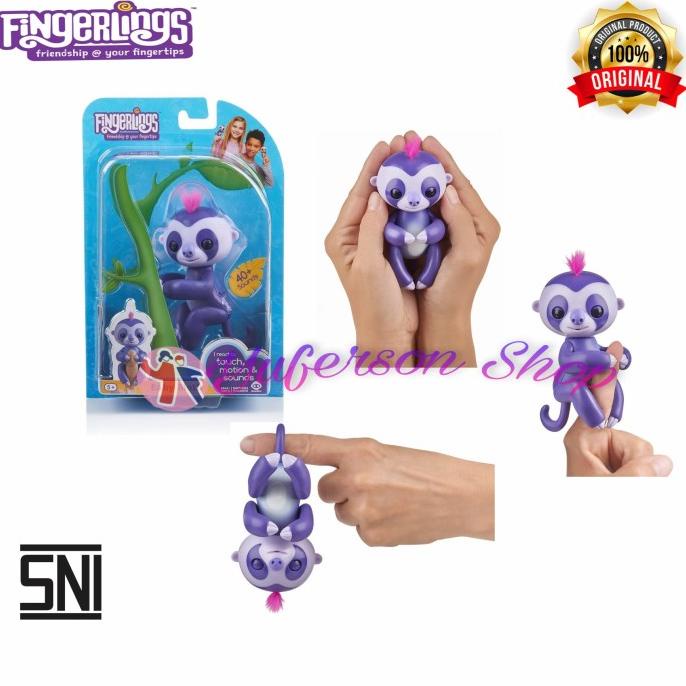 Jual FINGERLINGS BABY SLOTH INTERACTIVE PET BABY SLOTH ORIGINAL