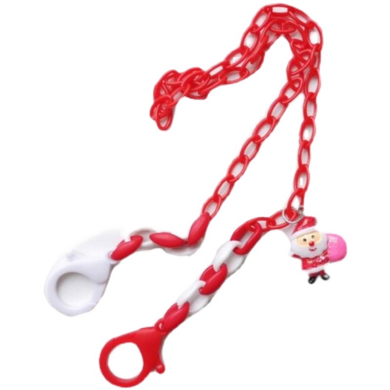 New Creative Cartoon Christmas Acrylic Lanyard Necklace Glasses Chain Headphone Chain Mask Chain