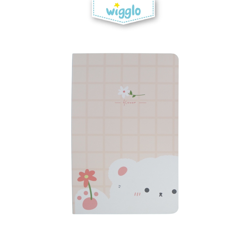 

Wigglo Notebook Puffy Friends Bear Peach Orange