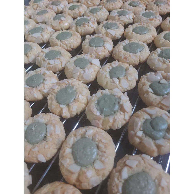 

Green Tea Thumbprint Cookies