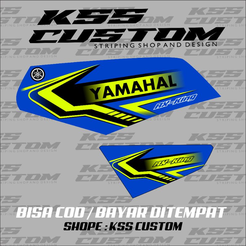 striping rx king tangki biru - striping rx king body biru variasi