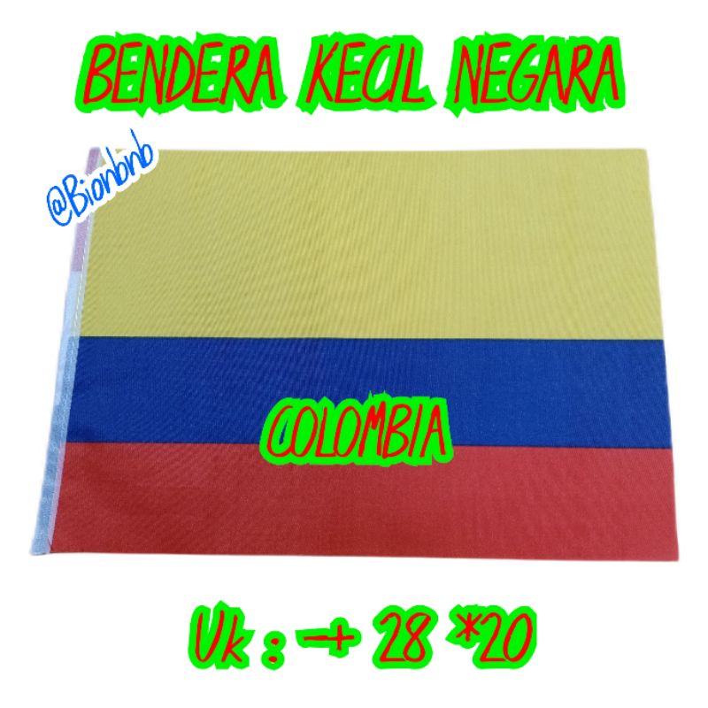 BENDERA NEGARA KOLOMBIA BENDERA NEGARA KECIL BENDERA NEGARA
