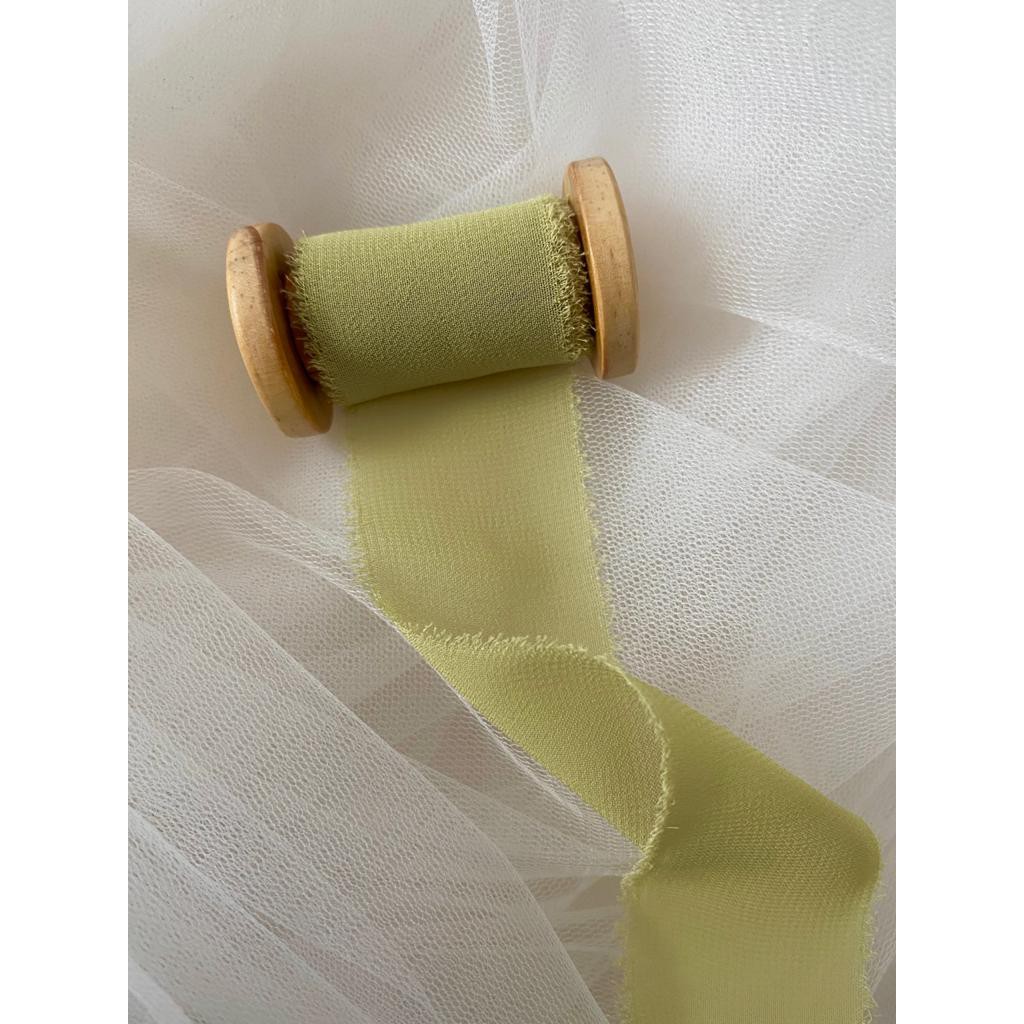 

RIBBON IN ALGE - wedding ribbon / calligraphy ribbon / vows ribbon / pita buket / pita vow